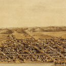 Vintage Map of Fredericksburg, Virginia 1862