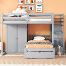 Bunk Bed With Wardrobe, Drawers by HouseOfZazla