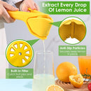 Manual Lemon Squeezer Fold Flat Design Effortless Hand Lemon Juicer Squeezer Manual Citrus Juicer with Sideways Pivot Increase Leverage Reduce Effort by GBruno Store