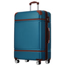 GigaTech Hardshell 3-Piece Lightweight Luggage Set - Blue 28 Inch