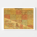 Vintage Map of Douglas County, South Dakota 1900
