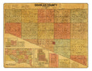 Vintage Map of Douglas County, South Dakota 1900
