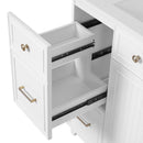 Bathroom Vanity With Sink, Soft Close Doors, Adjustable Shelves by HouseOfZazla