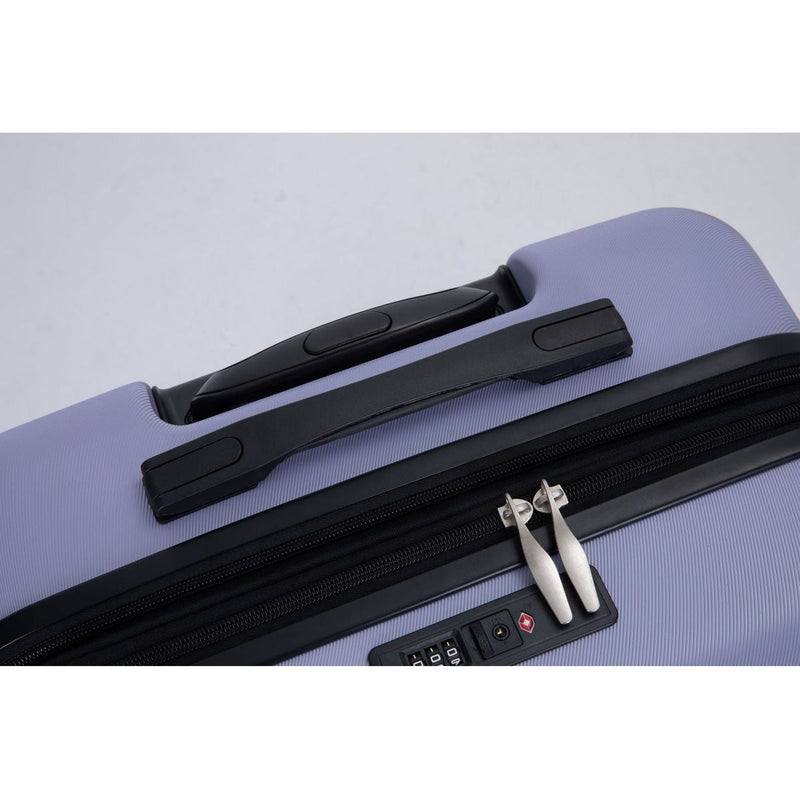 3 Piece Luggage Sets PC Lightweight & Durable Expandable Suitcase with Two Hooks, Double Spinner Wheels, TSA Lock, (21/25/29) Light Purple