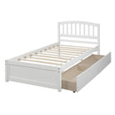 Platform Storage Bed Wood Bed Frame With Two Drawers And Headboard by HouseOfZazla