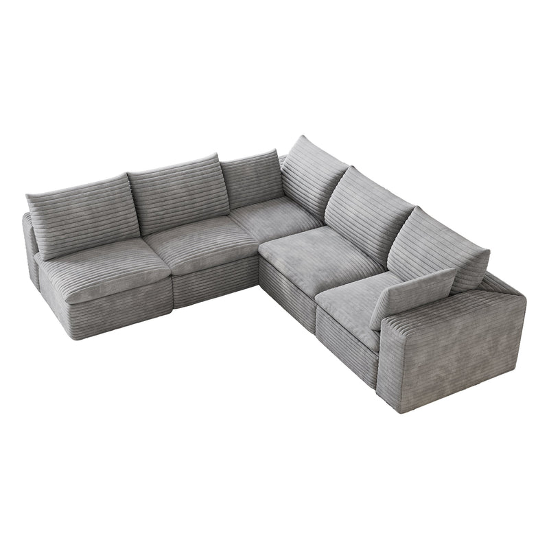 Cloud Sofa - 99*103" Corduroy Fabric, photo 10 of 10