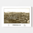 Vintage Map of Penacook, New Hampshire 1887