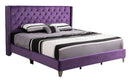 Upholstered Nailhead Trim Chic Bed by Unique Piece Furniture