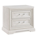 2 Drawer Storage Nightstand Bedroom Furniture - Antique White by HouseOfZazla