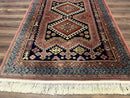 5x7 Persian Tribal Design Rug, Wool, Geometric Medallions, Vintage, Power Loomed