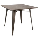 Oregon - Industrial / Farmhouse Dining Table - Espresso by HouseOfZazla