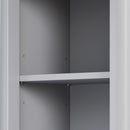 Tall Bathroom Storage Cabinet With Adjustable Shelves And 1 Drawer & Door