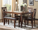 Bennox - Dining Room Table Set (Set of 6) - Brown by Unique Piece Furniture