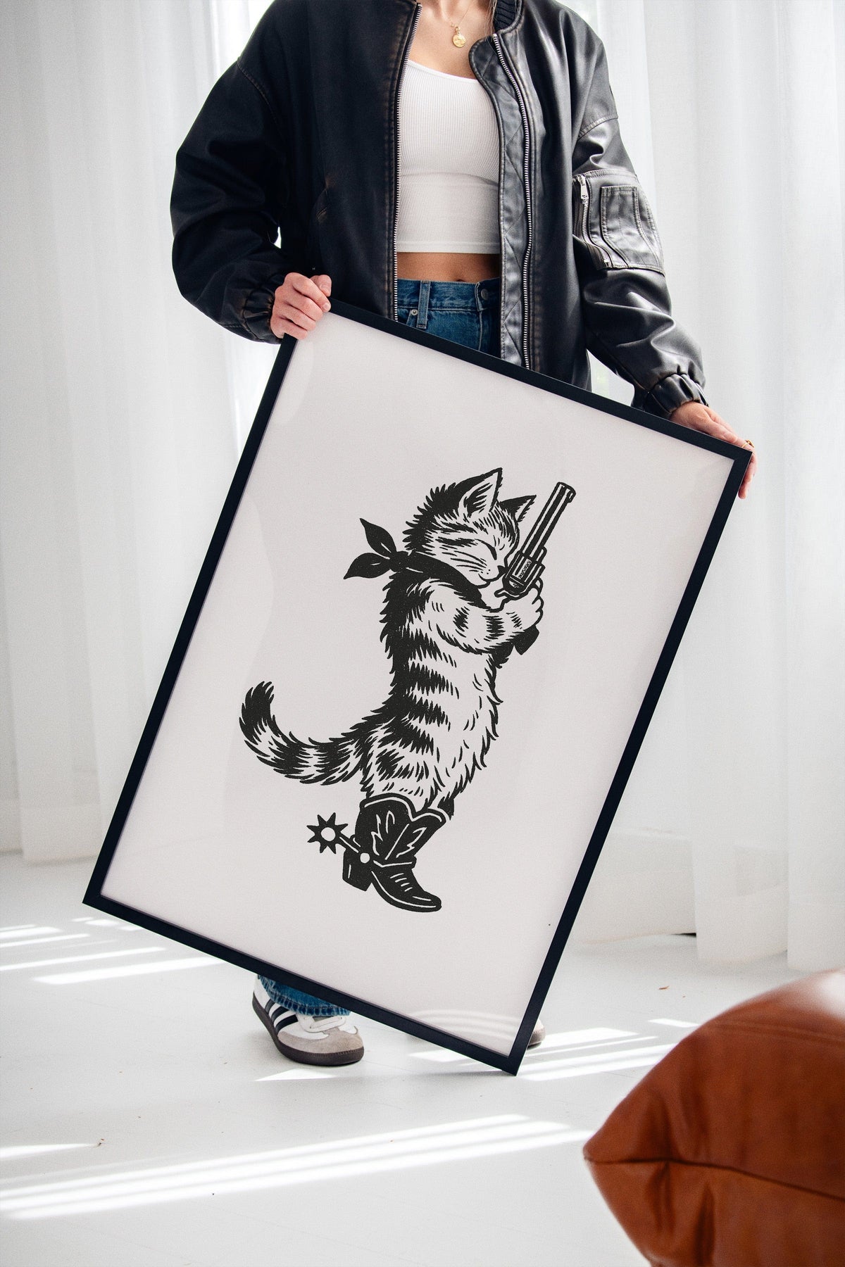 Purrpare for Trouble – Cowboy Cat Sheriff Print, photo 11 of 19