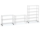 6 Tier Wire Shelving Unit, 6000 LBS NSF Height Adjustable Metal Garage Storage Shelves with Wheels, Heavy Duty Storage Wire Rack Metal Shelves - Chrome