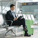 HIFINE Tourist 3-Piece Spinner Wheel Luggage Set in Green