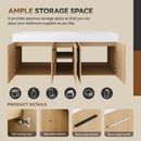 60" Floating Double Sink Bathroom Vanity with Extra-Large Storage by HouseOfZazla