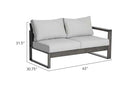 Walsh 4-Piece Aluminum Firepit Sofa Set