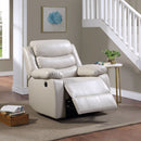 Eilbra - Synthetic Leather Power Motion Recliner - Beige by HouseOfZazla