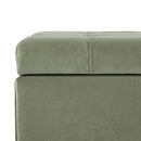 Wendover Elegant Tufted Storage Bench With Lift-Up Top And Birch Wood Legs by HouseOfZazla