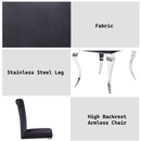 Fabiola Upholstered Stainless Steel Dining Chair by HouseOfZazla