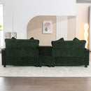 Sectional Sofa Upholstered Sofa With Two Removable Ottoman, Two USB Ports, Two Cup Holders And Large Storage Box For Living Room by HouseOfZazla