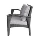 The Contoured All-Weather Wicker Loveseat by Christopher Knight Home