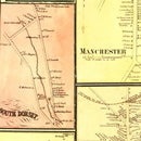 Vintage Map of Bennington County, Vermont 1856