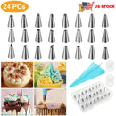 Cake Decorating Kit with 24 Tips, Bags & Case by LJGDeals