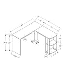 Computer Desk, Home Office, Corner, Storage Shelves, L Shape, Laptop, Contemporary & Modern by Unique Piece Furniture