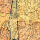 Vintage Map of Rutland County, Vermont 1854