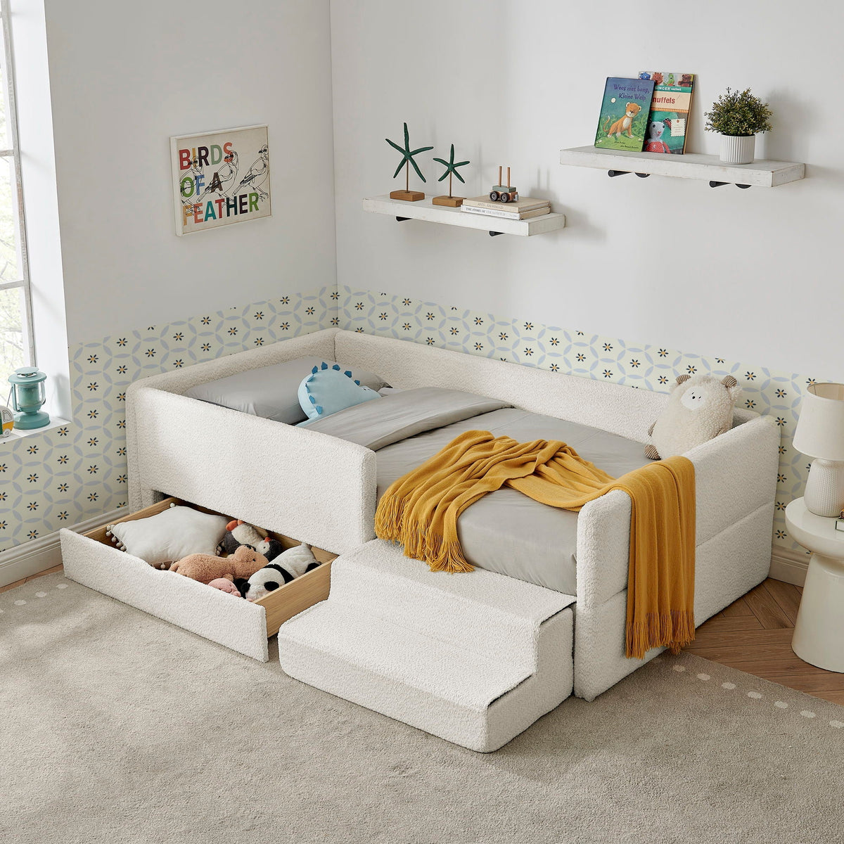 Safe Kids Bed With Guardrails And Storage, photo 5 of 14