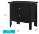 English Dovetailed Drawers Nightstand by Unique Piece Furniture