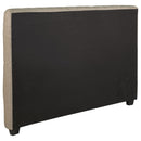 Chloe Upholstered Eastern King Panel Headboard Oatmeal