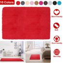 Fluffy Bedroom Rug 4Õ x 2.6Õ Anti-Skid Shaggy Area Rug Decorative Floor Carpet Mat for Nursery Bedroom Living Room