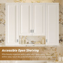Wall Mounted Bathroom Cabinet With 5 Adjustable Shelves