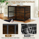 40 Inch Dog Crate Furniture Dog Kennel with Dual Lockable Double Doors by LJGDeals