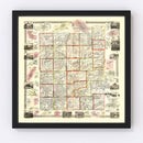 Vintage Map of Allegany County, New York 1856