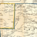Vintage Map of Broome County, New York 1855