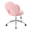 360Swivel Height Adjustable,Swivel Chair,Teddy fabric,home office chair