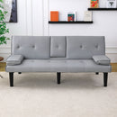Sofa Bed With Foldable Design And Cup Holder