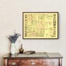 Vintage Map of Chemung County, New York 1853