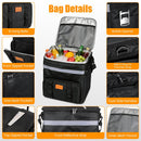 Rolling Cooler Bag with Wheels - 35L Insulated Collapsible