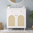Modern Bathroom Vanity With Sink, Cabinet With Adjustable Shelf by HouseOfZazla