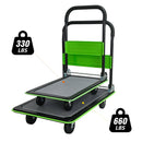 Flatbed Cart - 330lbs Heavy Duty Capacity Platform Hand Truck
