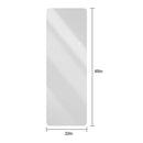 Wall Mounted Full Body Mirror With Dimming Lights Glass - Silver by HouseOfZazla