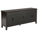 Sutter - 2 Door TV Stand With Mission Design - Dark Brown by HouseOfZazla
