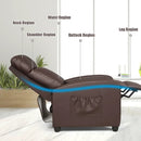 Recliner Sofa Wingback Chair with Massage Function by LJGDeals