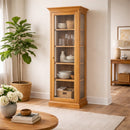 Teak Indoor Display Cabinet - 28" by NORDICTEAK.COM