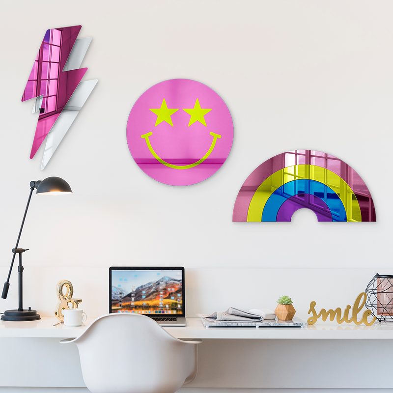 Bundle | Retro Cool 3-Piece Set | Rainbow, Smiley Face, Lightning Bolt